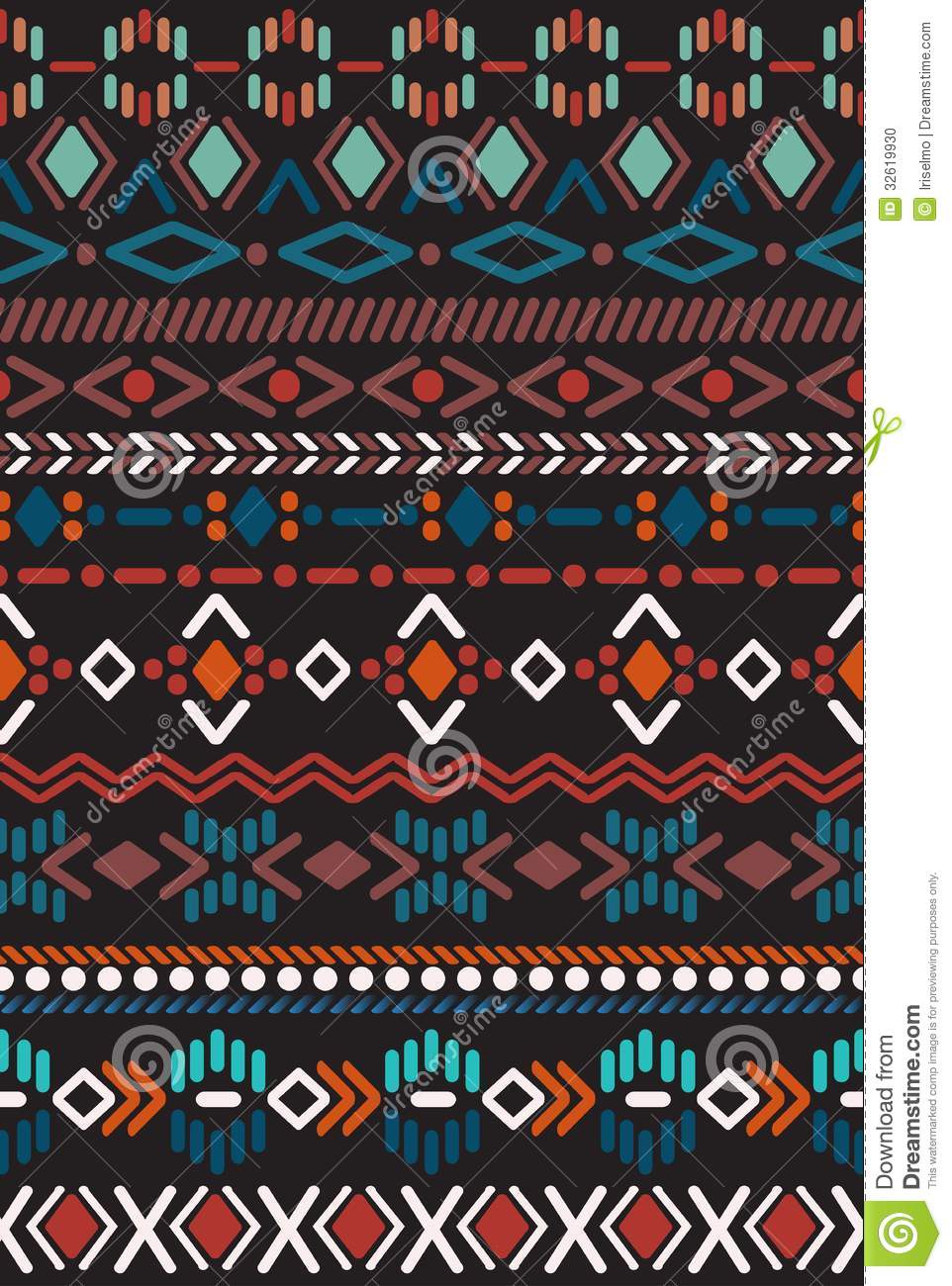Native American Pattern Wallpaper Seamless In Aztec