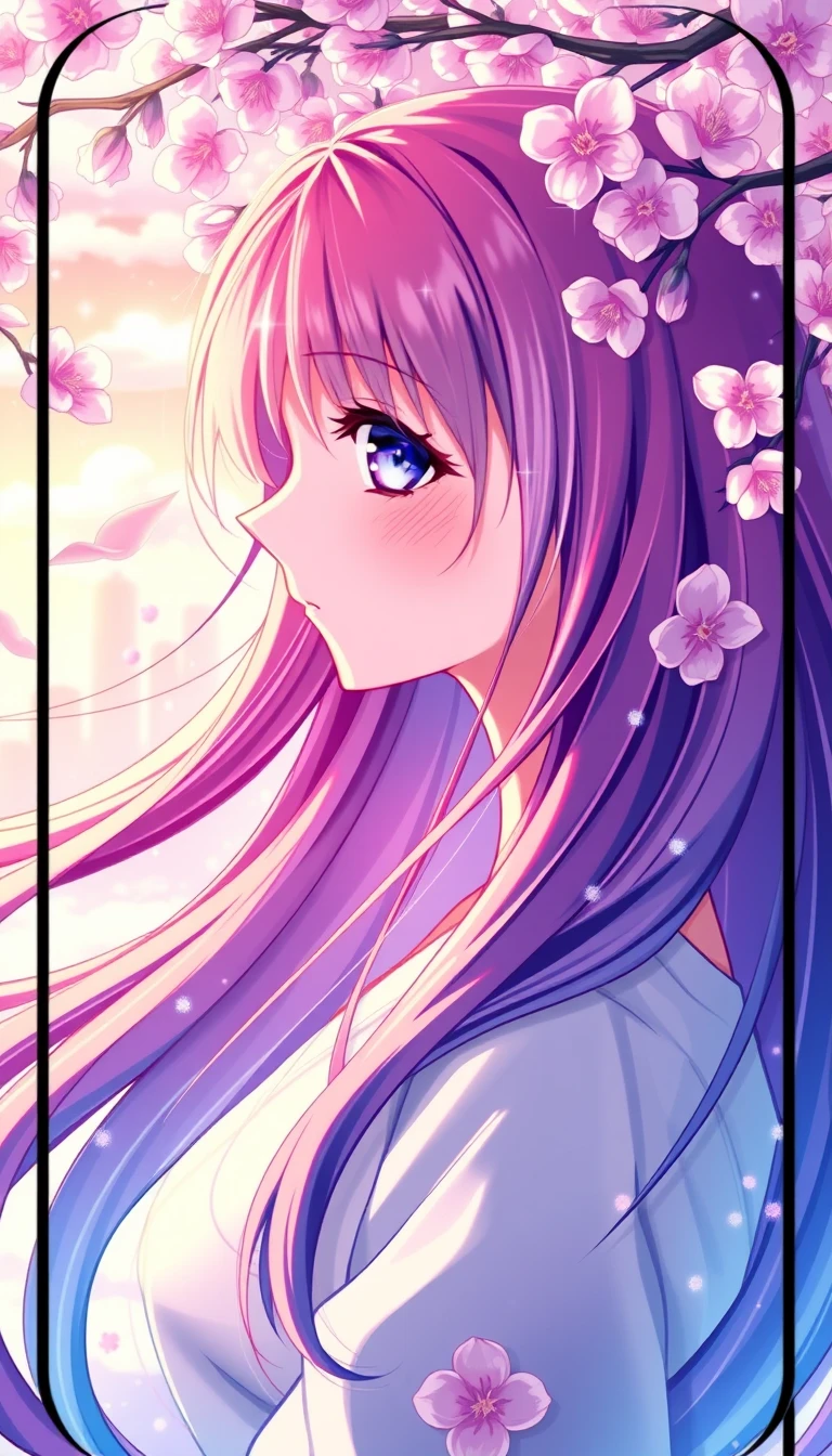 Beautiful Anime Girl Phone Wallpaper