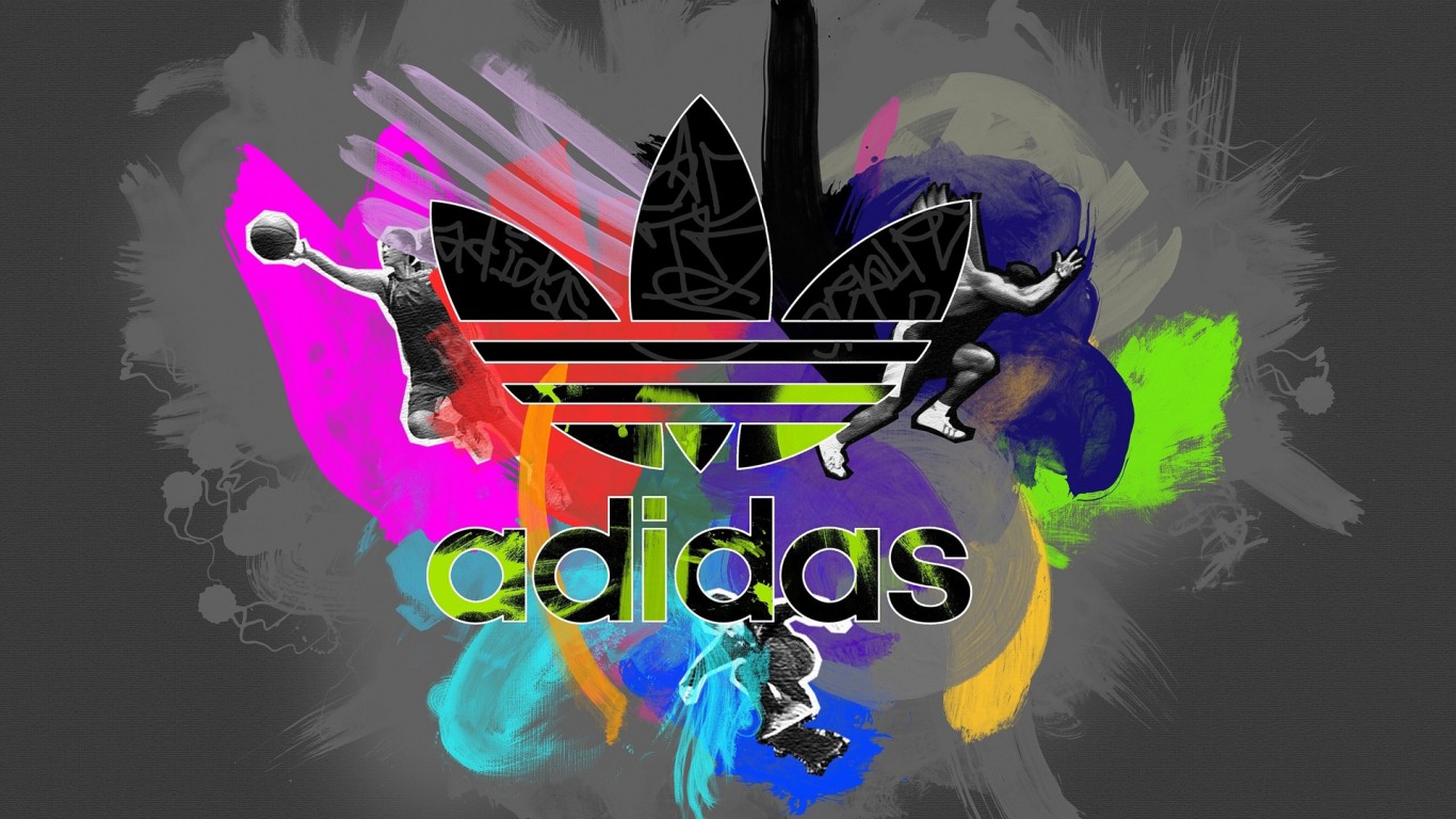 Colorful Adidas Logo HD Wallpaper Slwallpaper