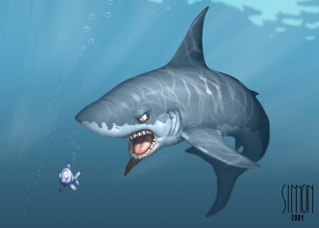 Cool Cartoon Shark Picture Wallpaper