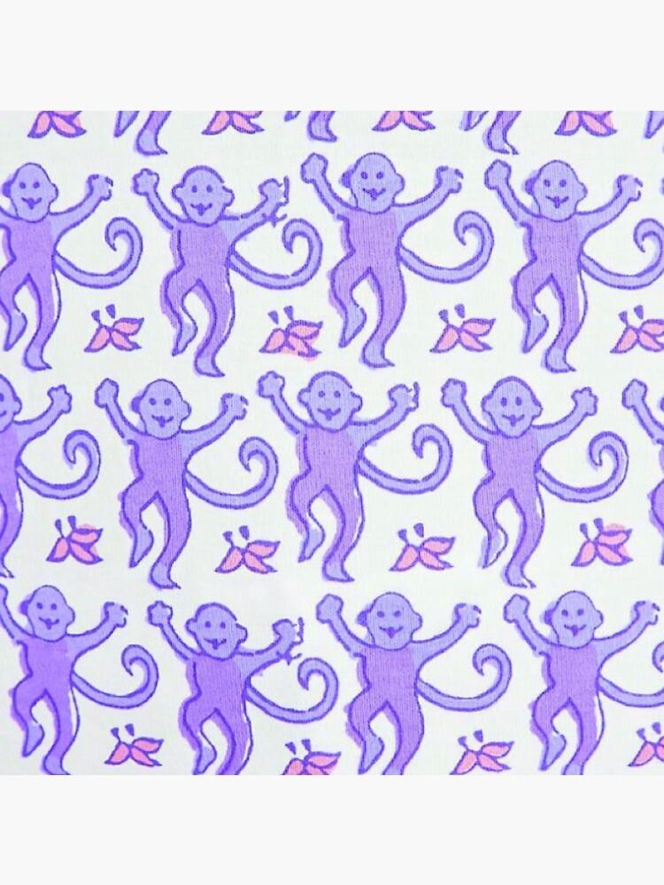Purple Preppy Monkeys Tote Bag for Sale by preppy designzz