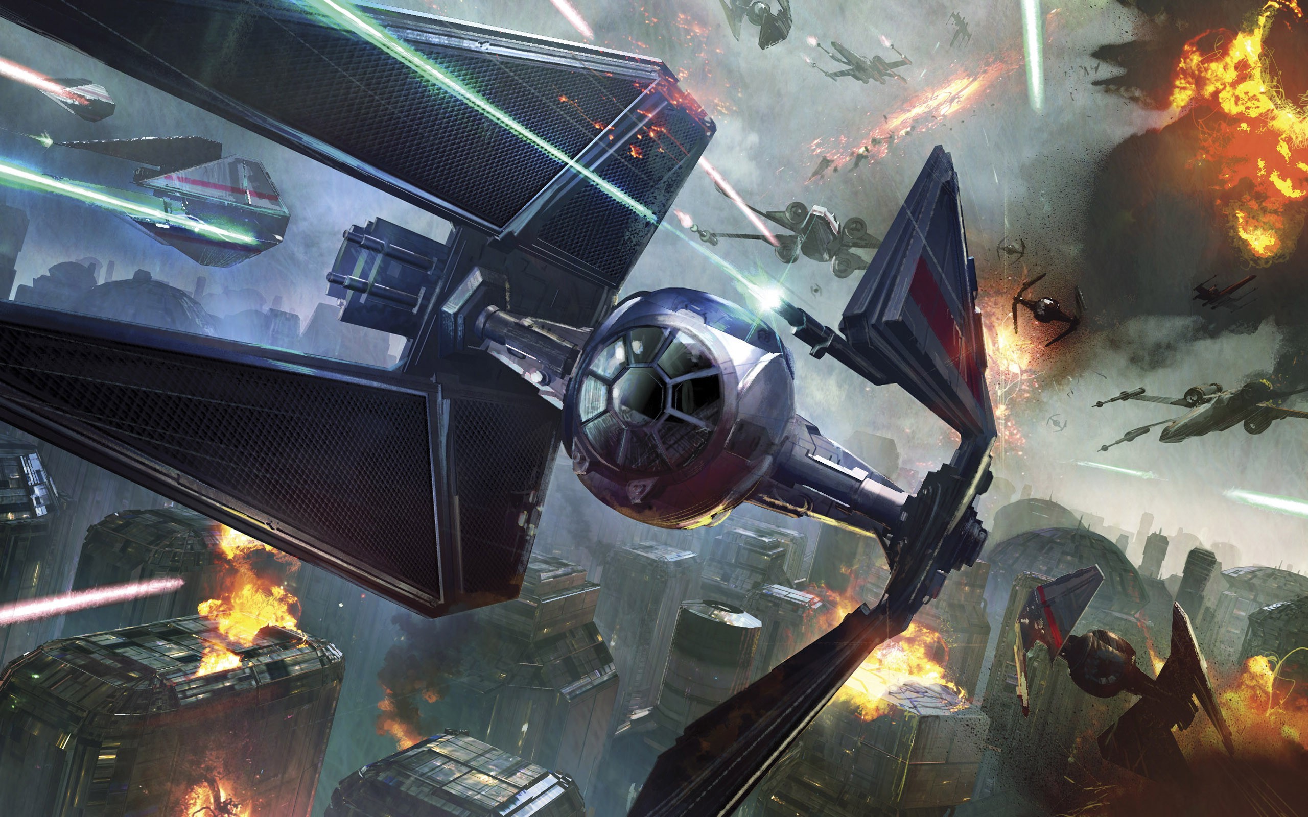 Star Wars Space Battle Wallpaper Image