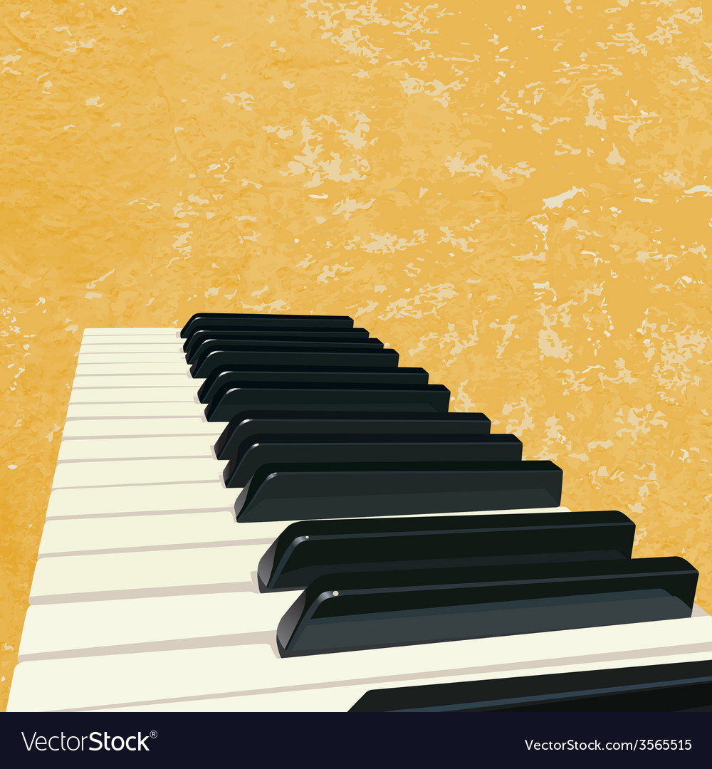 Vintage Piano Background Royalty Vector Image