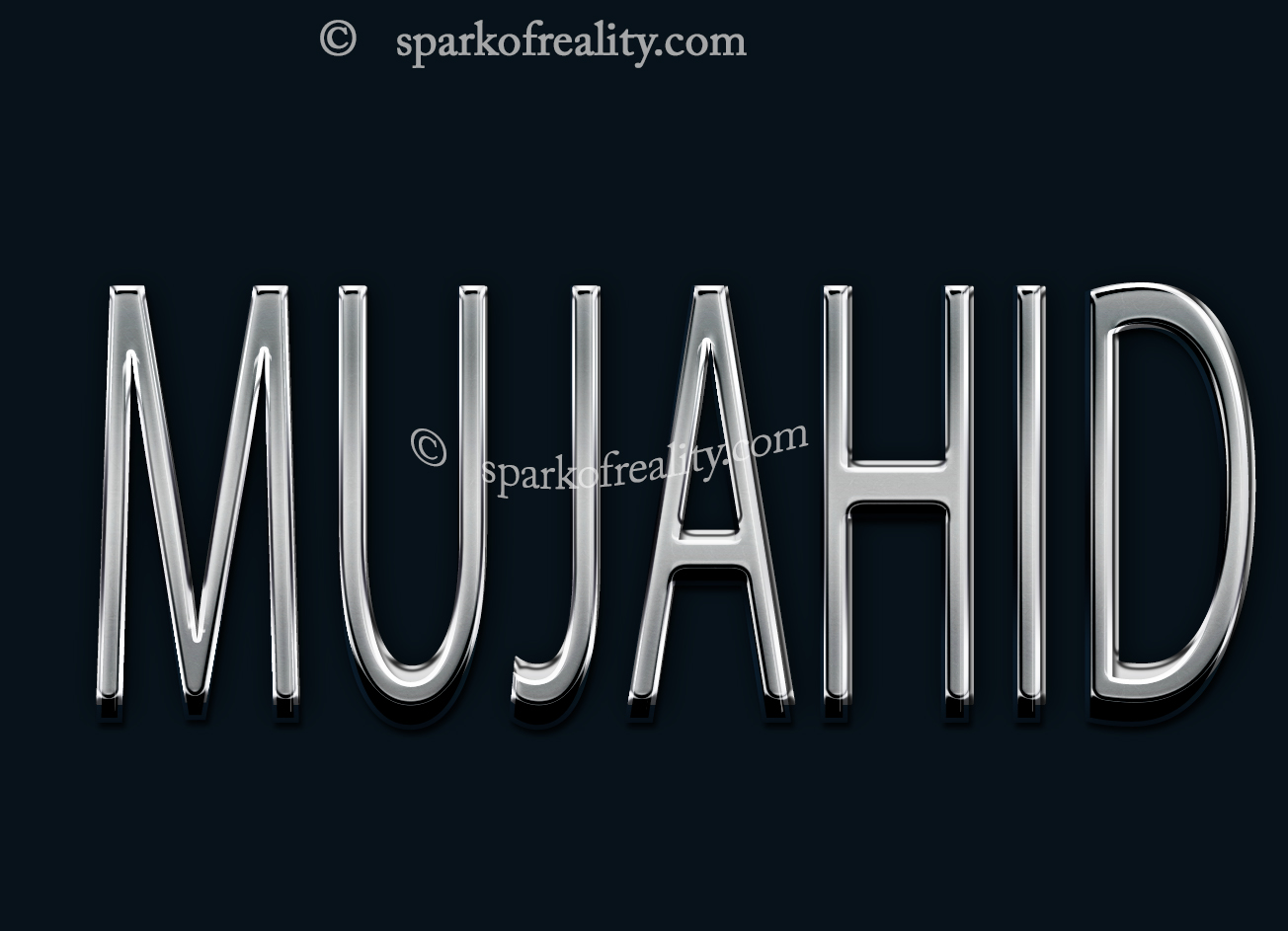 Mujahid Muslim Boys Name HD Wallpaper Spark Of Reality