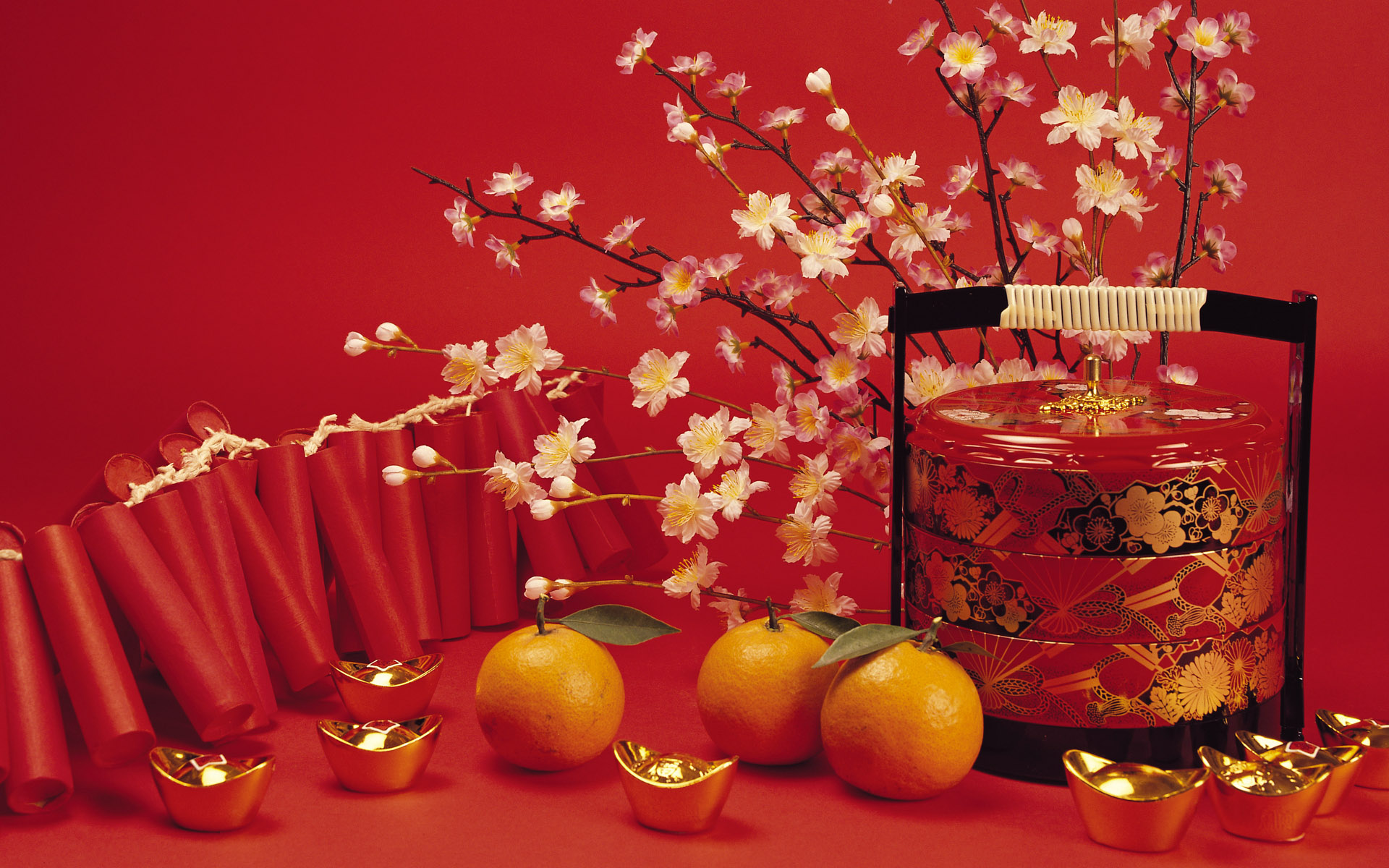 Chinese New Year Wallpaper Desktop Grasscloth