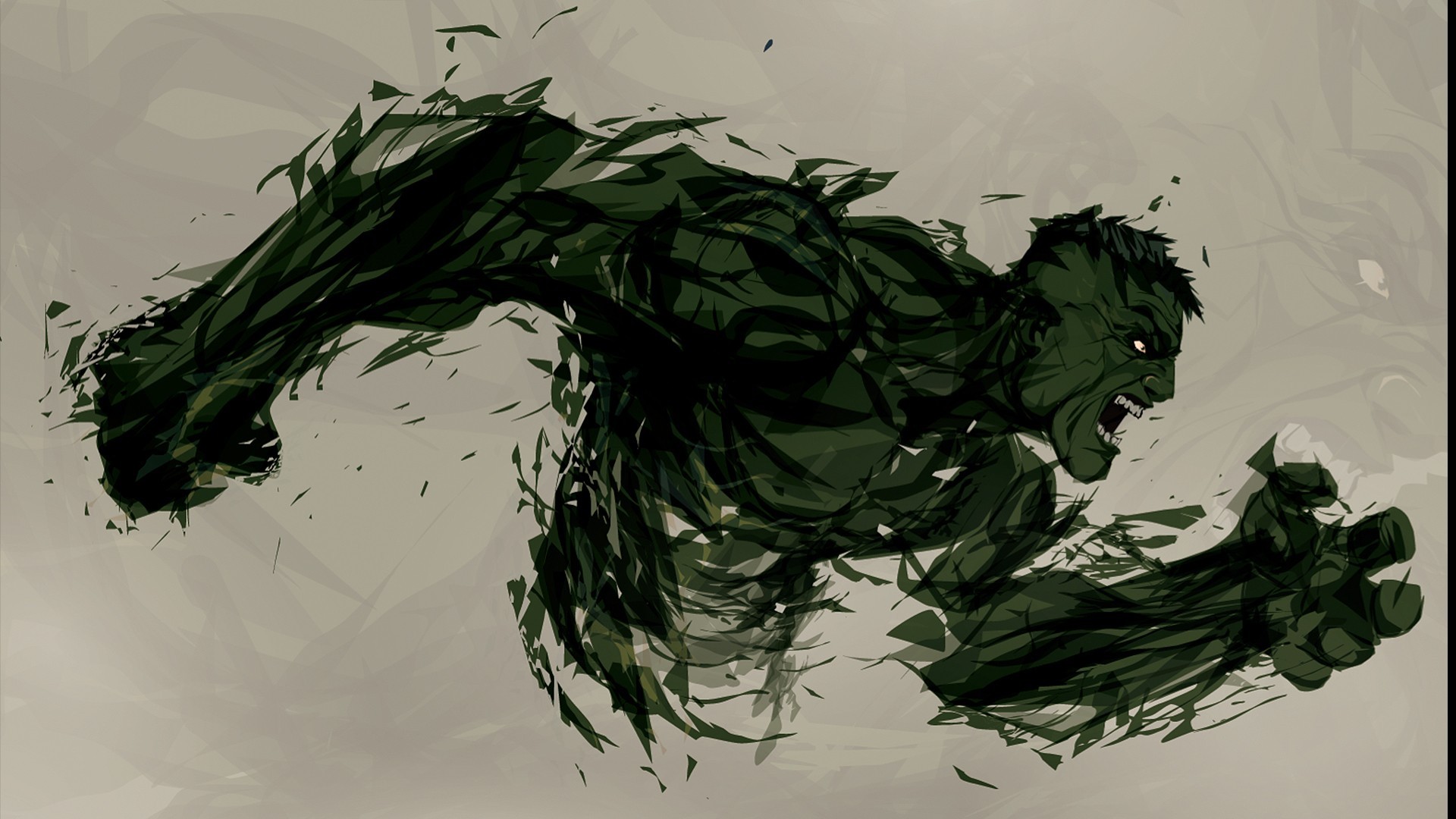 Incredible Hulk Abstract Art Exclusive HD Wallpaper