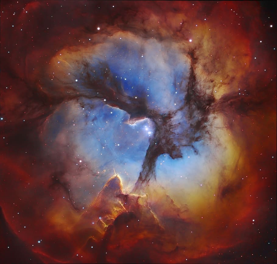 HD Wallpaper Trifid Nebula Messier M20 Ngc Space
