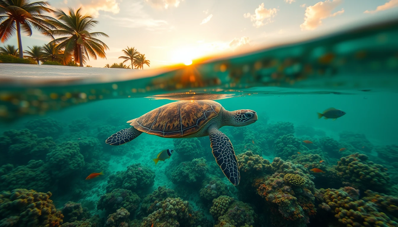 Beach Turtle Wallpaper