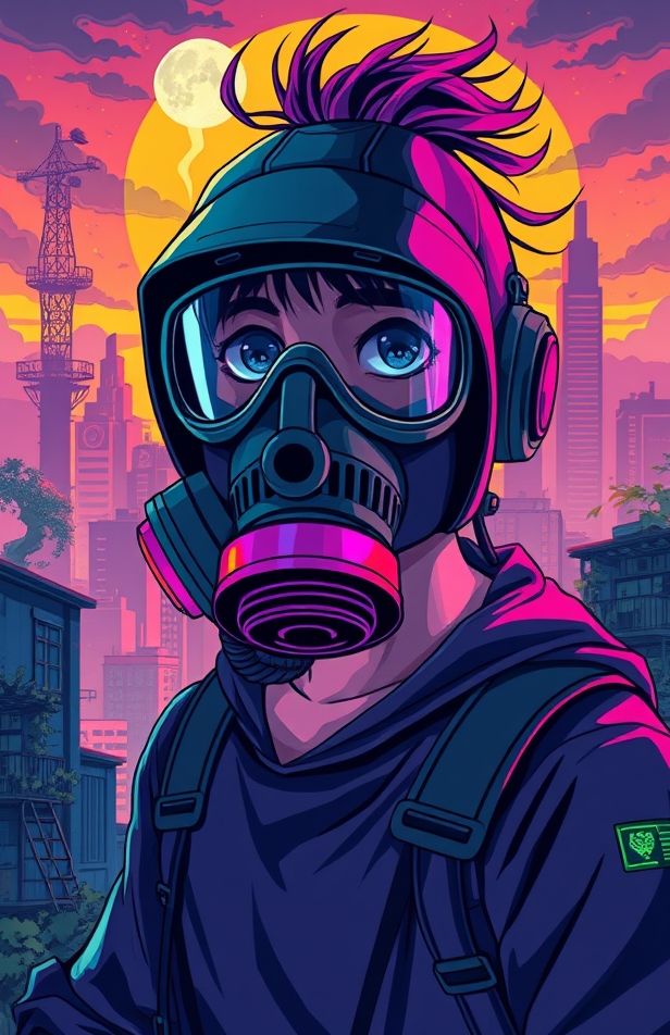 Anime Gas Mask Wallpaper