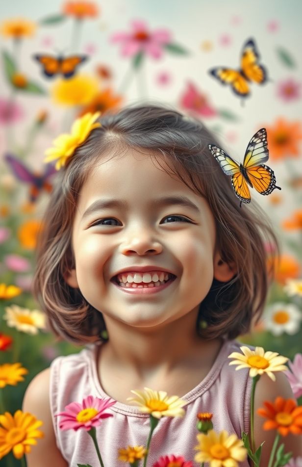 Happy Girl Wallpaper