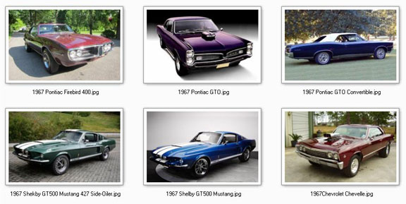 Screensaver Of Classic Muscle Cars