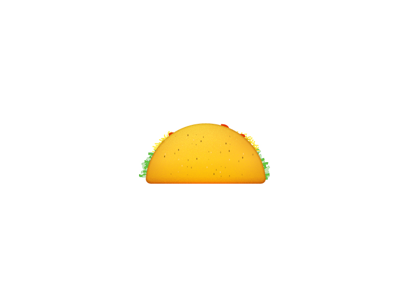 Dribbble   Taco Emoji by Chris Rushing