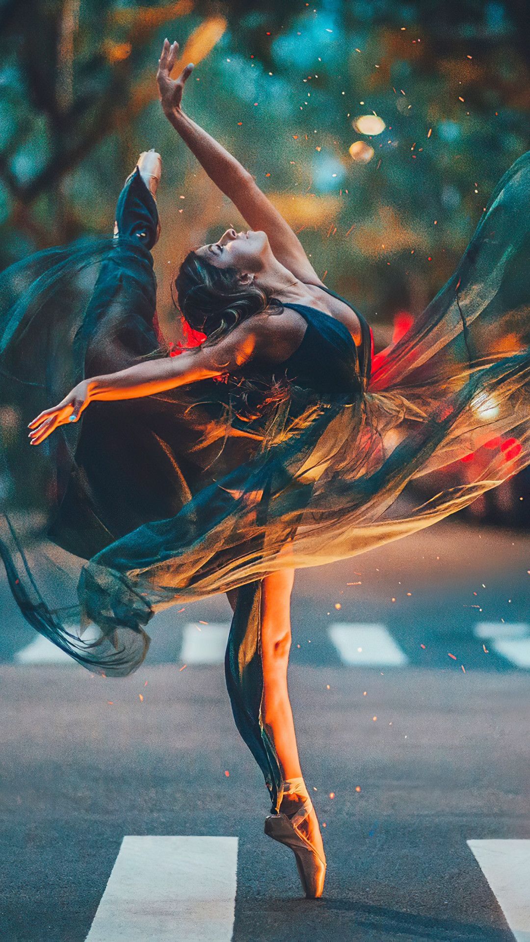 Ballet Dancer Girl Road 4k Mobile Wallpa Wallpaper Dance