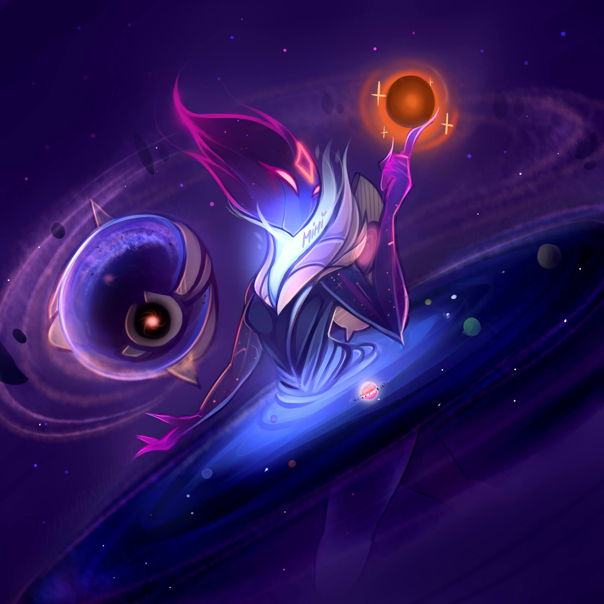 Dark Star Orianna Lol Wallpaper