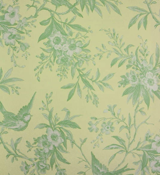 Chelsea Morning Green And Yellow Toile Wallpaper Thibaut