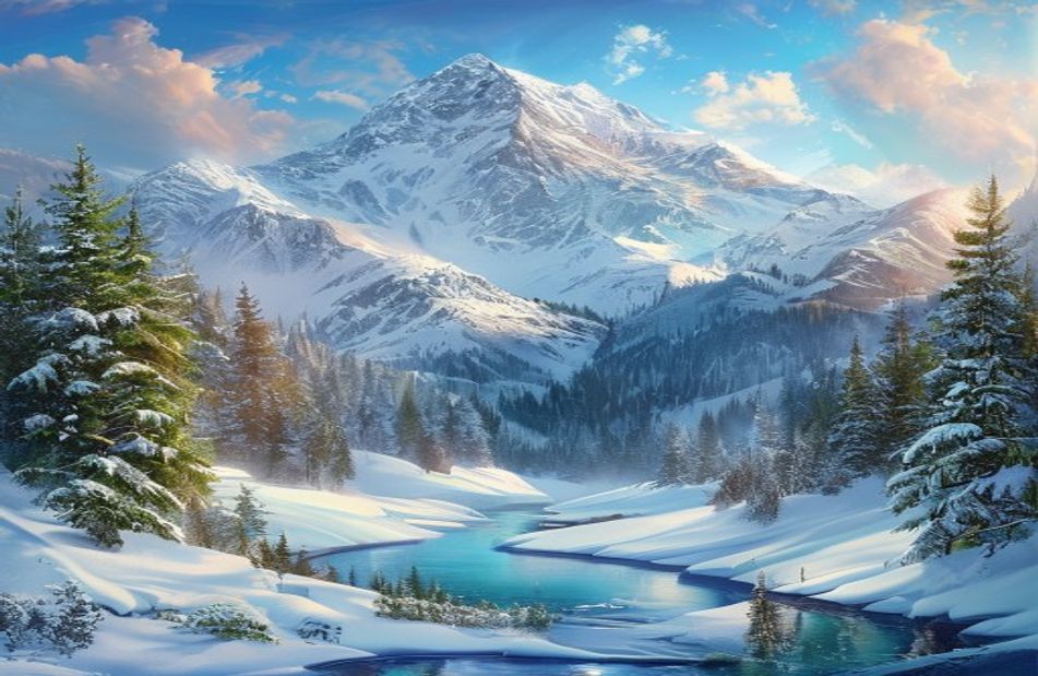 Winter Mountain Wallpaper