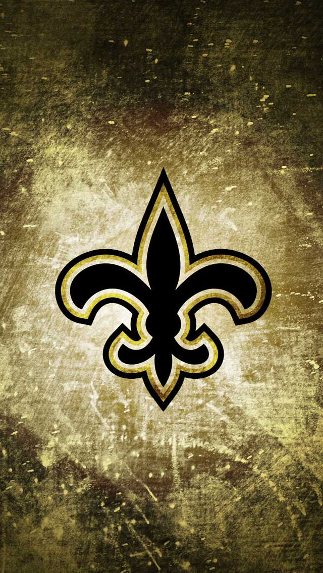 New Orleans Saints Rusty Look iPhone 5 Wallpaper 640x1136 640x1136