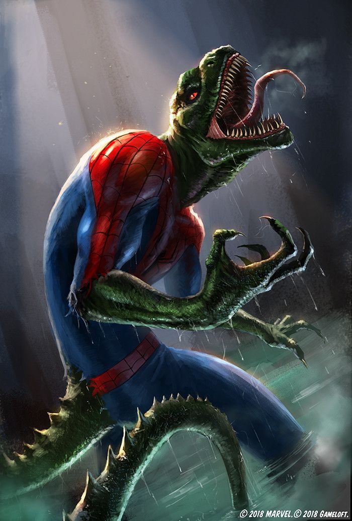 Artstation Character Spider Lizard Man Unlimited Vitaliy