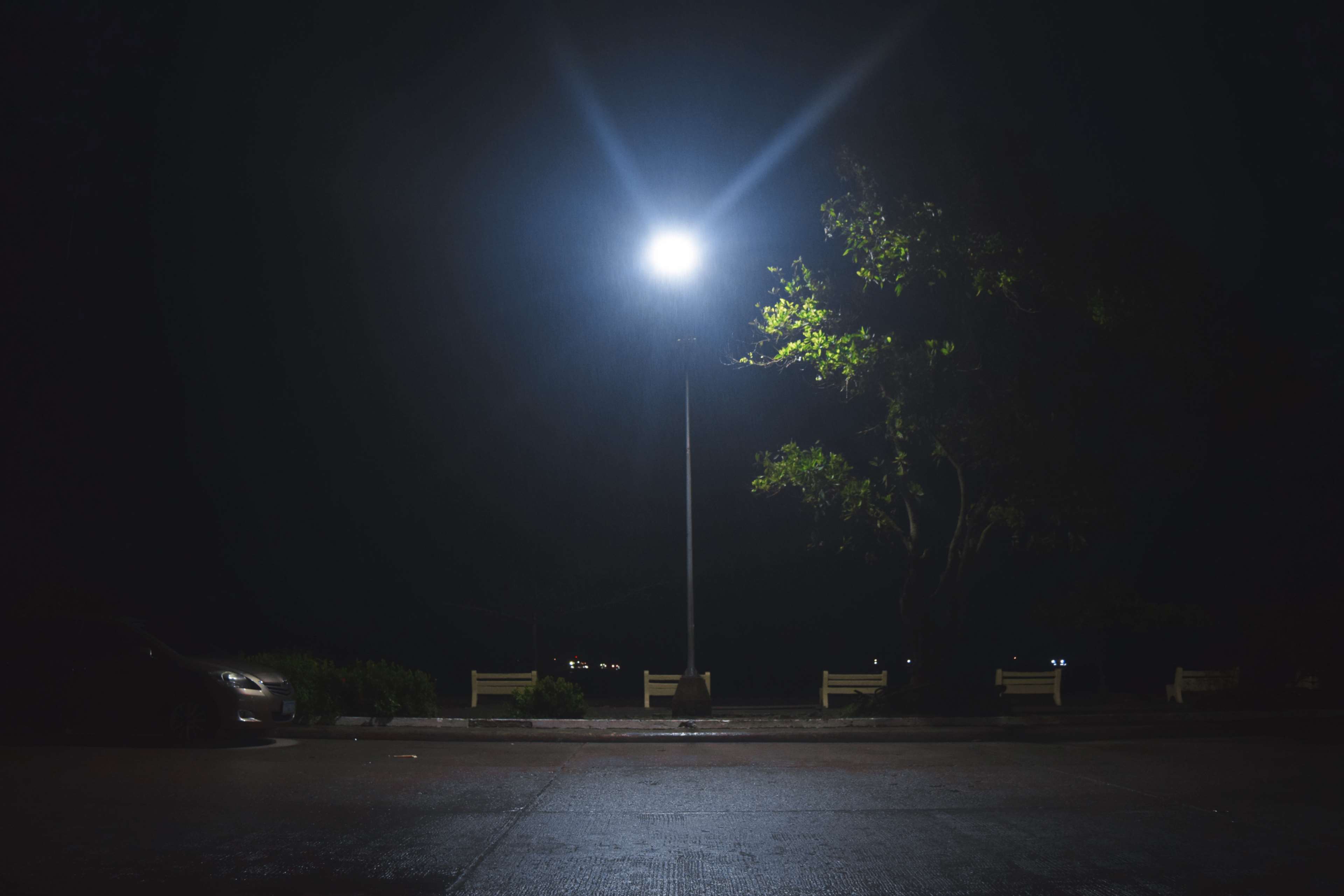 Night Lights Street Light 4k Wallpaper