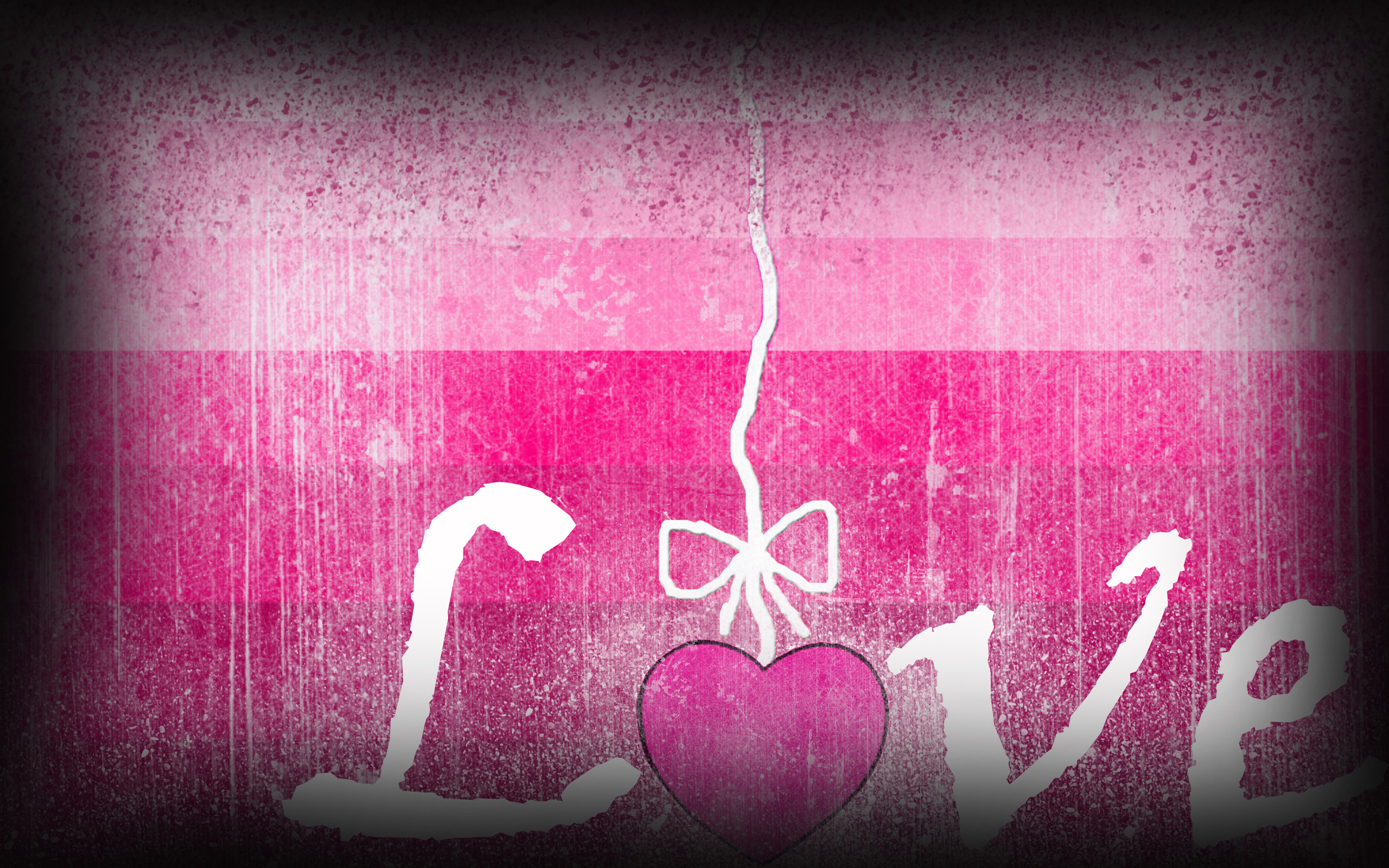 Wallpaper Pink Love By Meronol