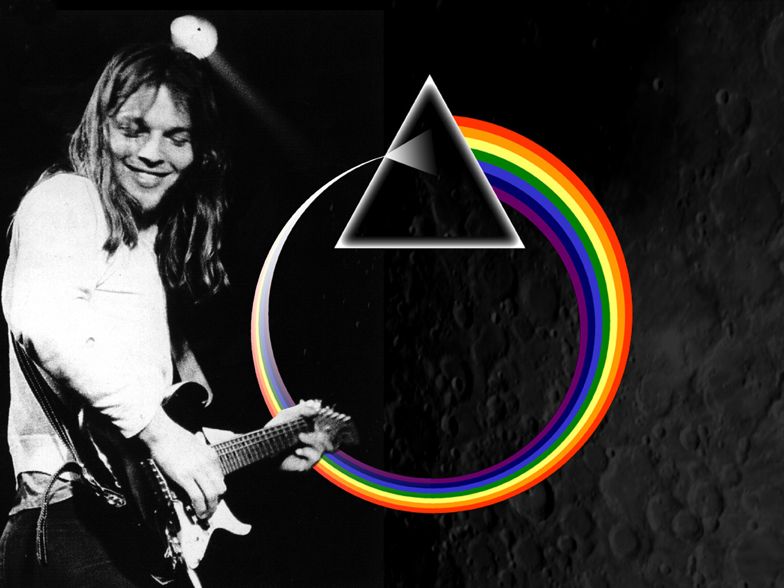 Pink Floyd David Gilmour Prism Rainbows The Dark