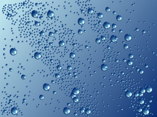 Water Wave Bubbles Vector Background