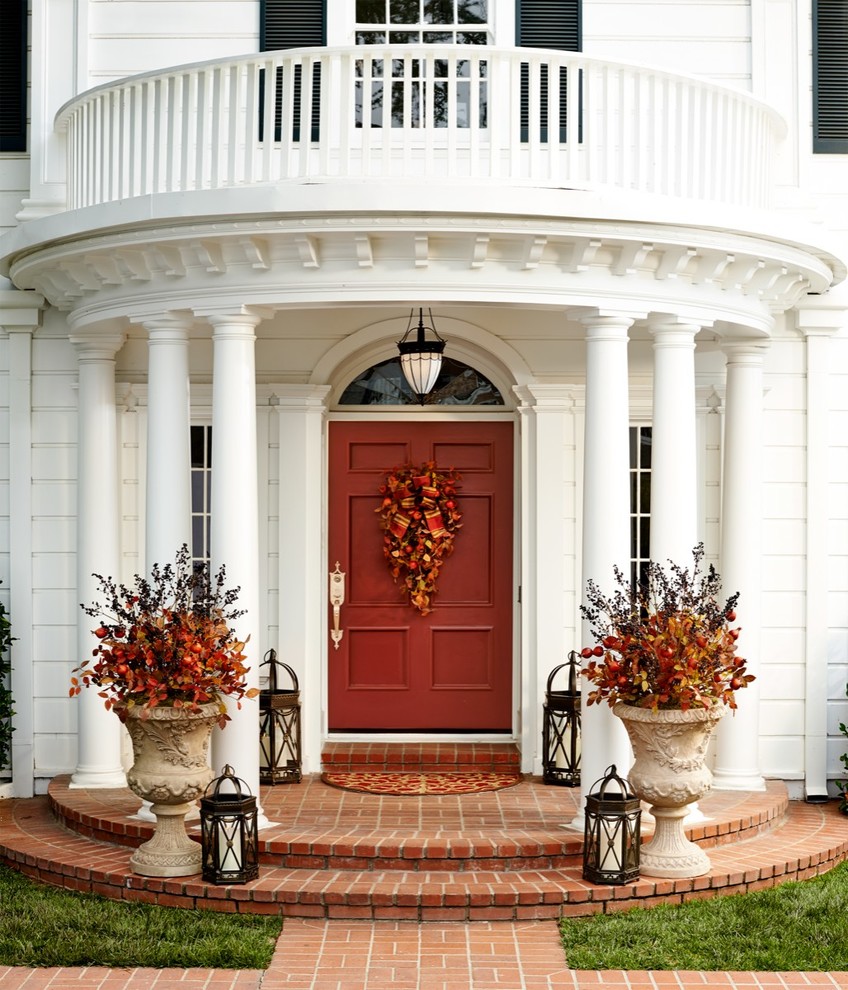 Cute And Inviting Fall Front Door Dcor Ideas Wallpaper Background
