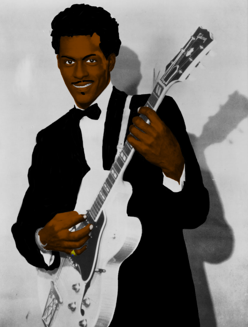Chuck Berry Portrait By Dannythemartian