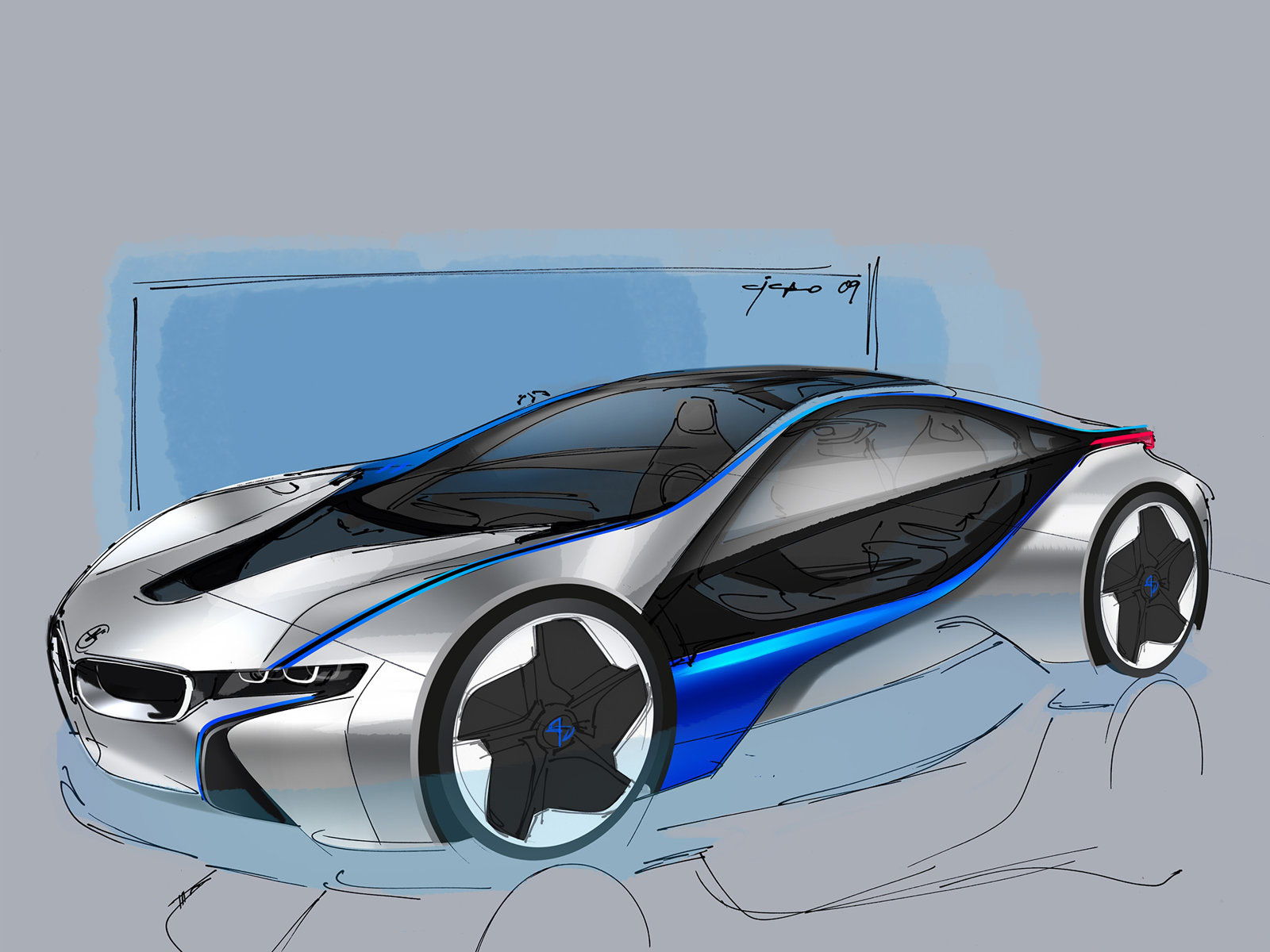 Bmw Efficientdynamic Concept Car Desktop Wallpaper