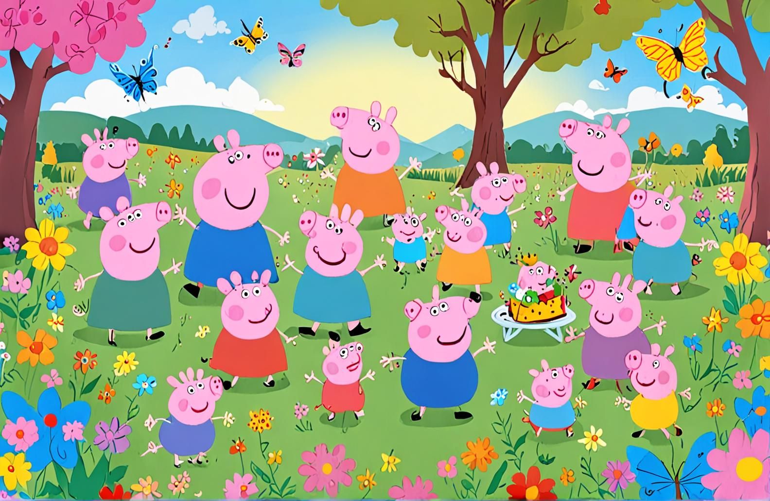 Peppa Pig Hd Wallpaper