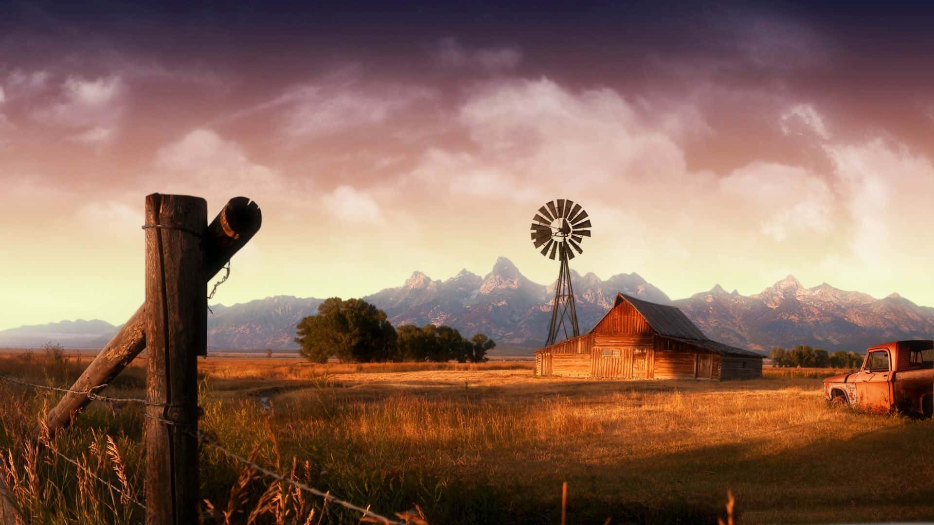 Farmhouse Desktop Zs85pgclvdg93chv Wallpaper