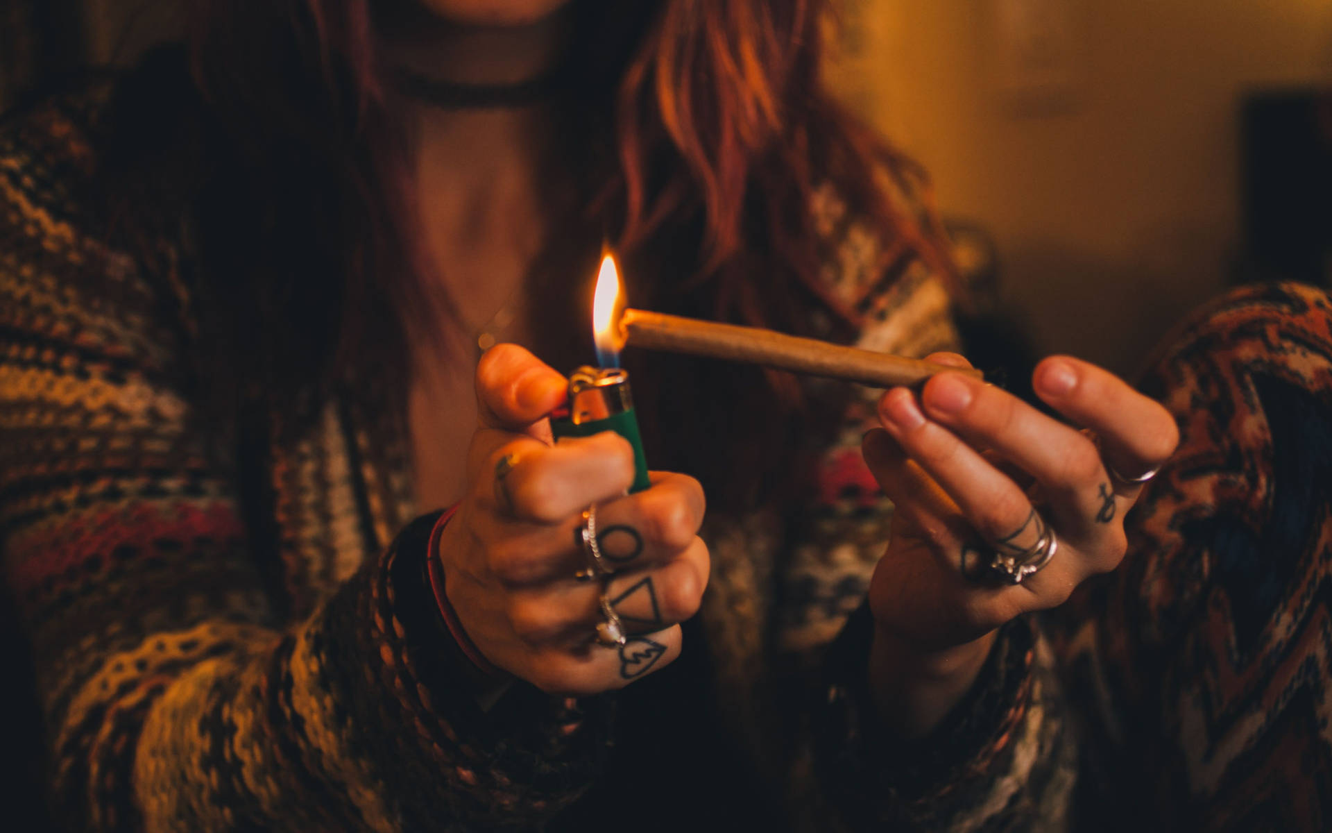 Smoking Weed Wallpaper