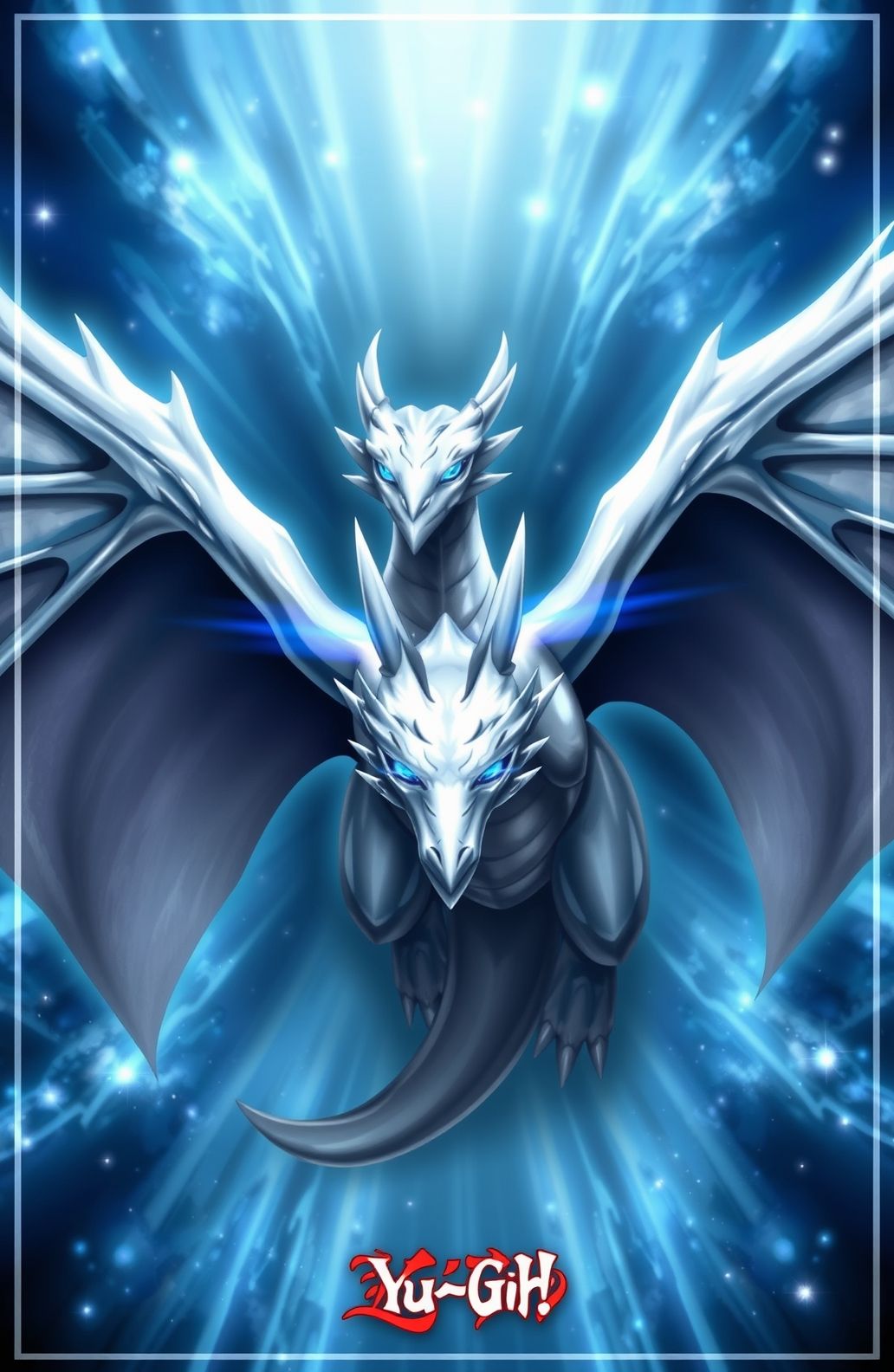 Blue Eyes White Dragon Wallpaper