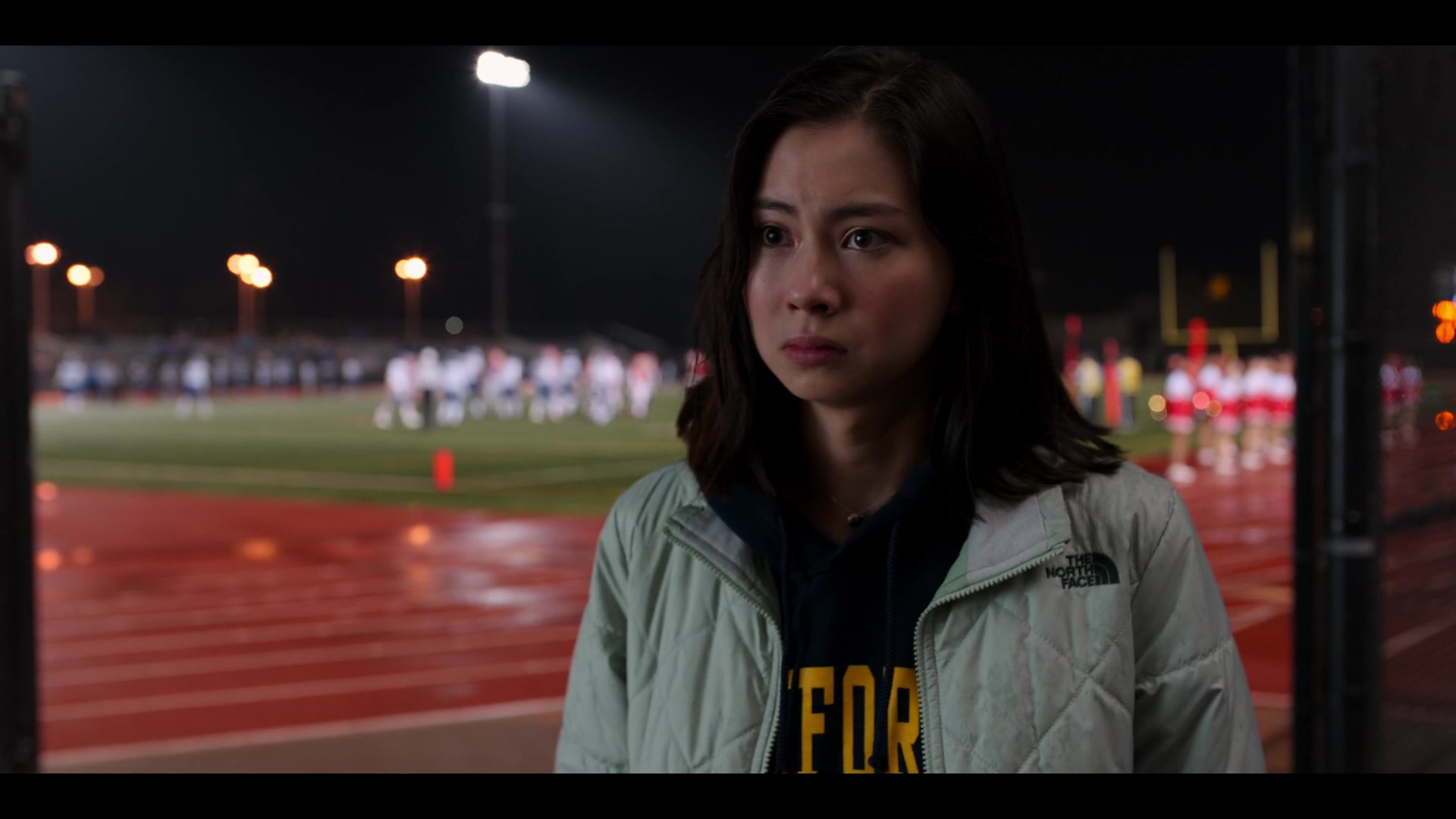 The North Face Jacket Of Lauren Tsai As Claudia In Moxie