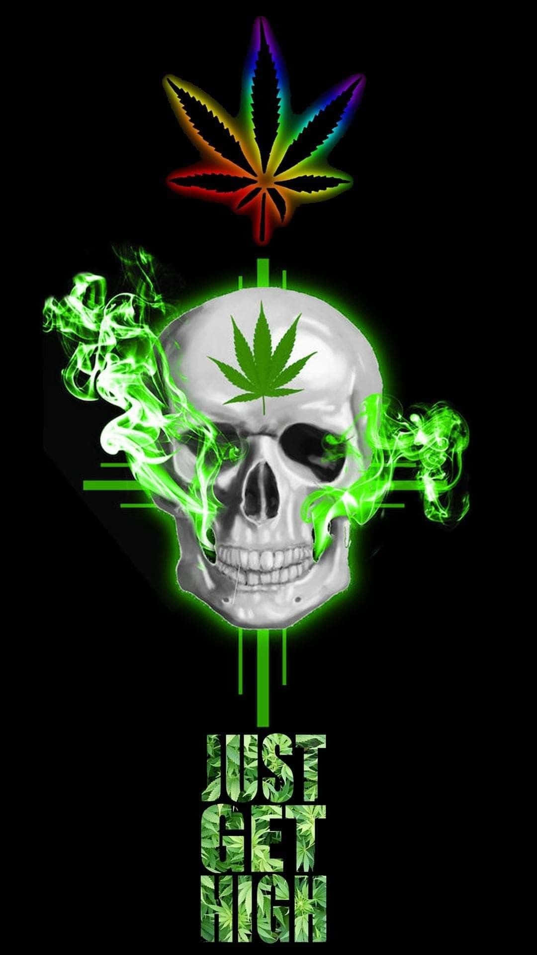 Experience The Smoking Sensation With Shit Dope Weed Wallpaper