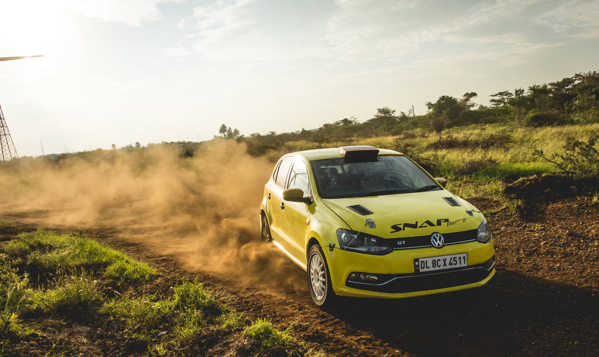 Dirt Rally Yellow Volkswagen Golf Gt L1mrospm0x0m2fyg Wallpaper