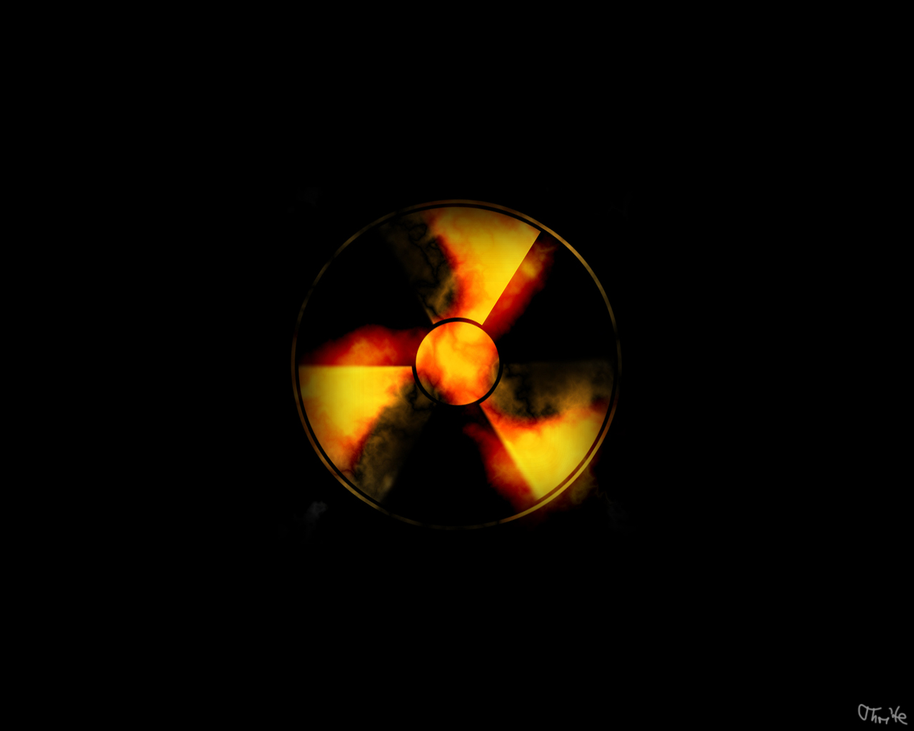 Radioactive Radiation Symbol Nuke 9d7y
