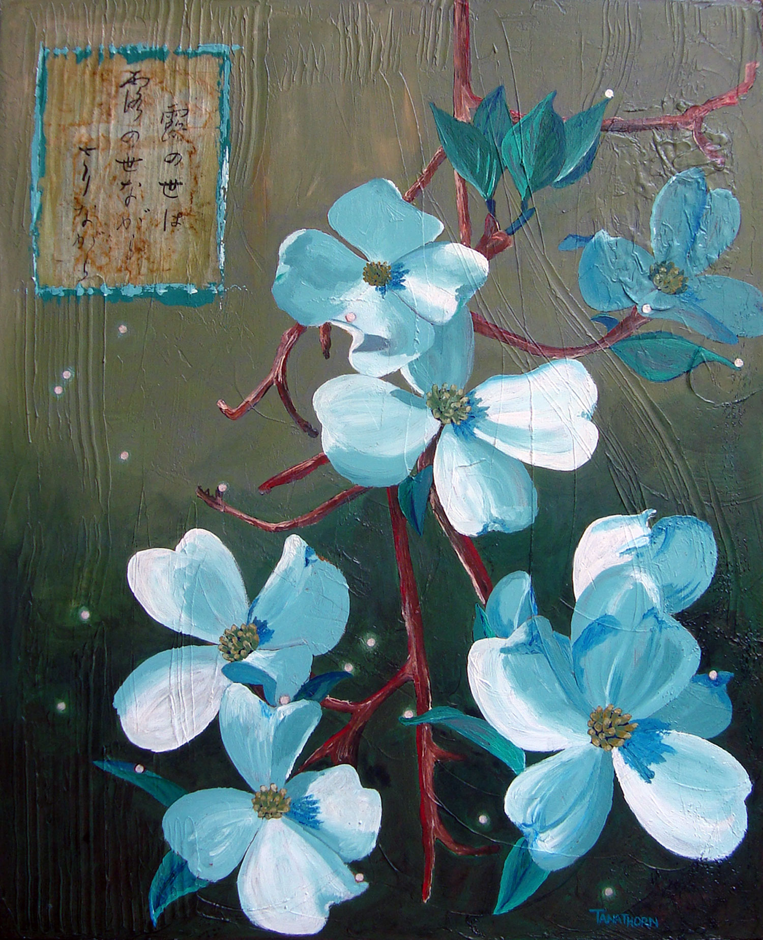 Dewlike World Japanese Style Painting By Amy Tanathorn Acrylic