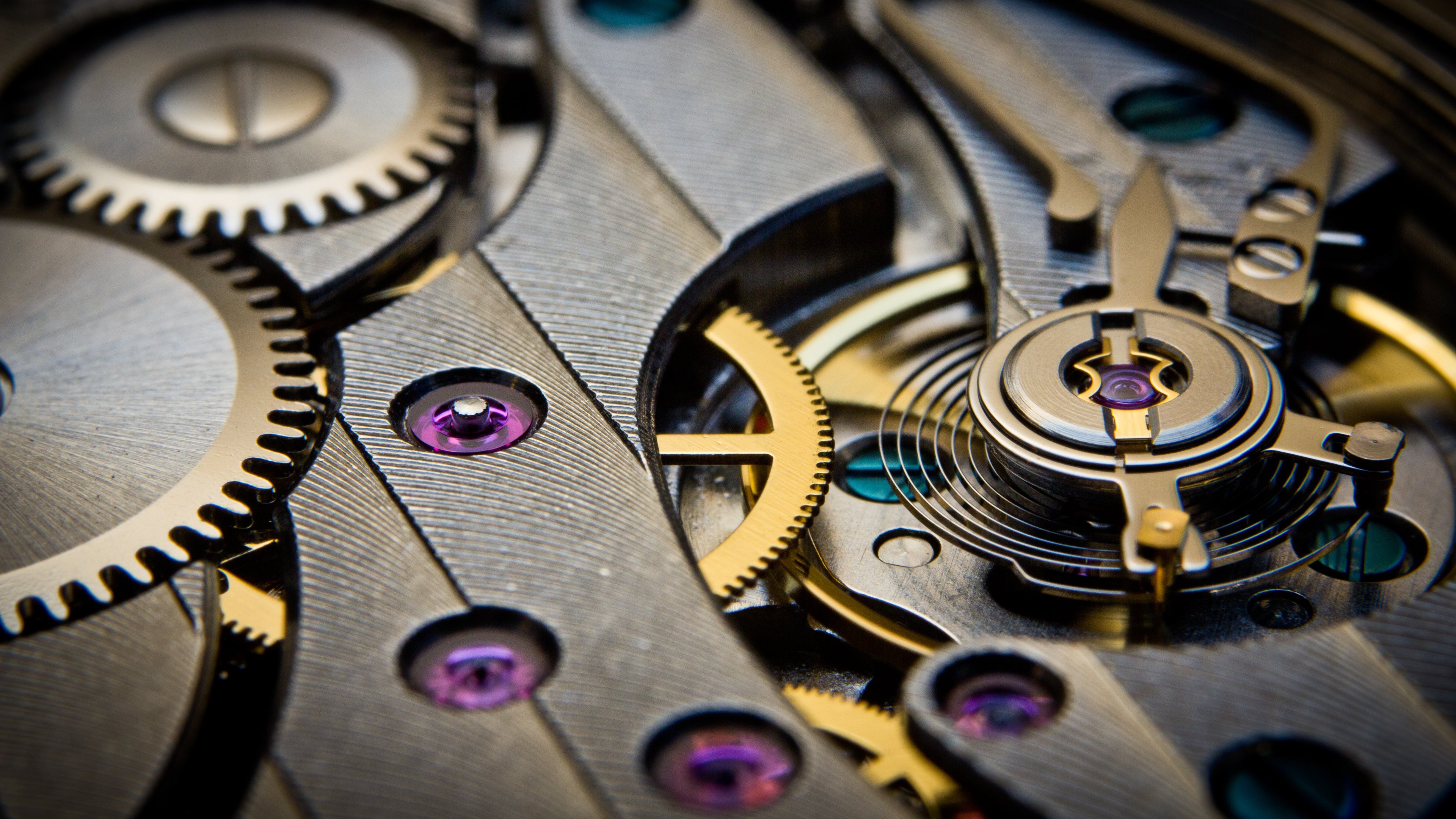 Mechanical Gears Movement Watch Time Wallpapers HD Wallpapers 3840x2160