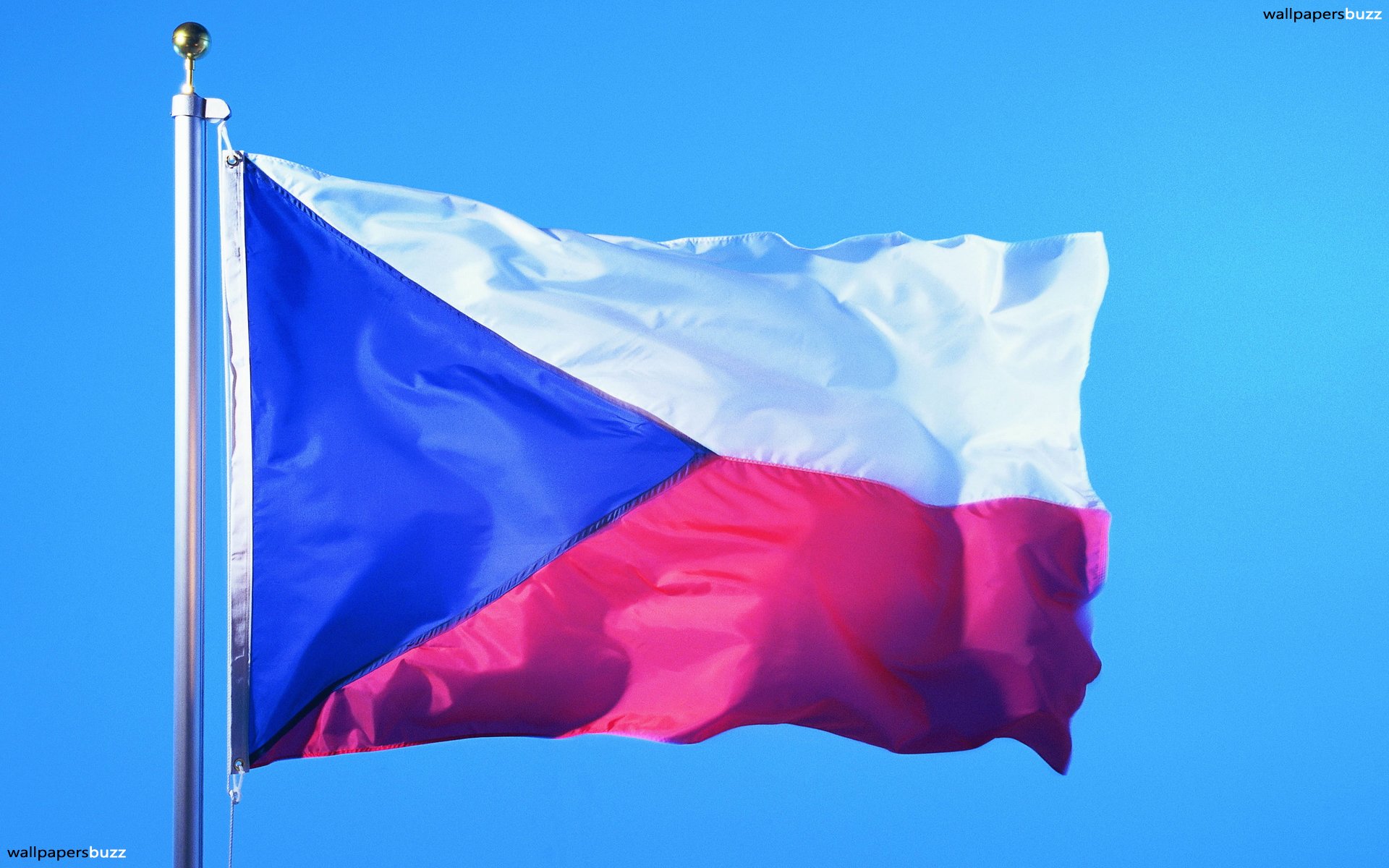 The Flag Of Czech Republic HD Wallpaper
