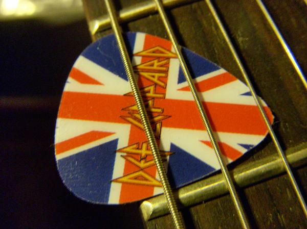 Def Leppard Hysteria Wallpaper Guitar Pick By