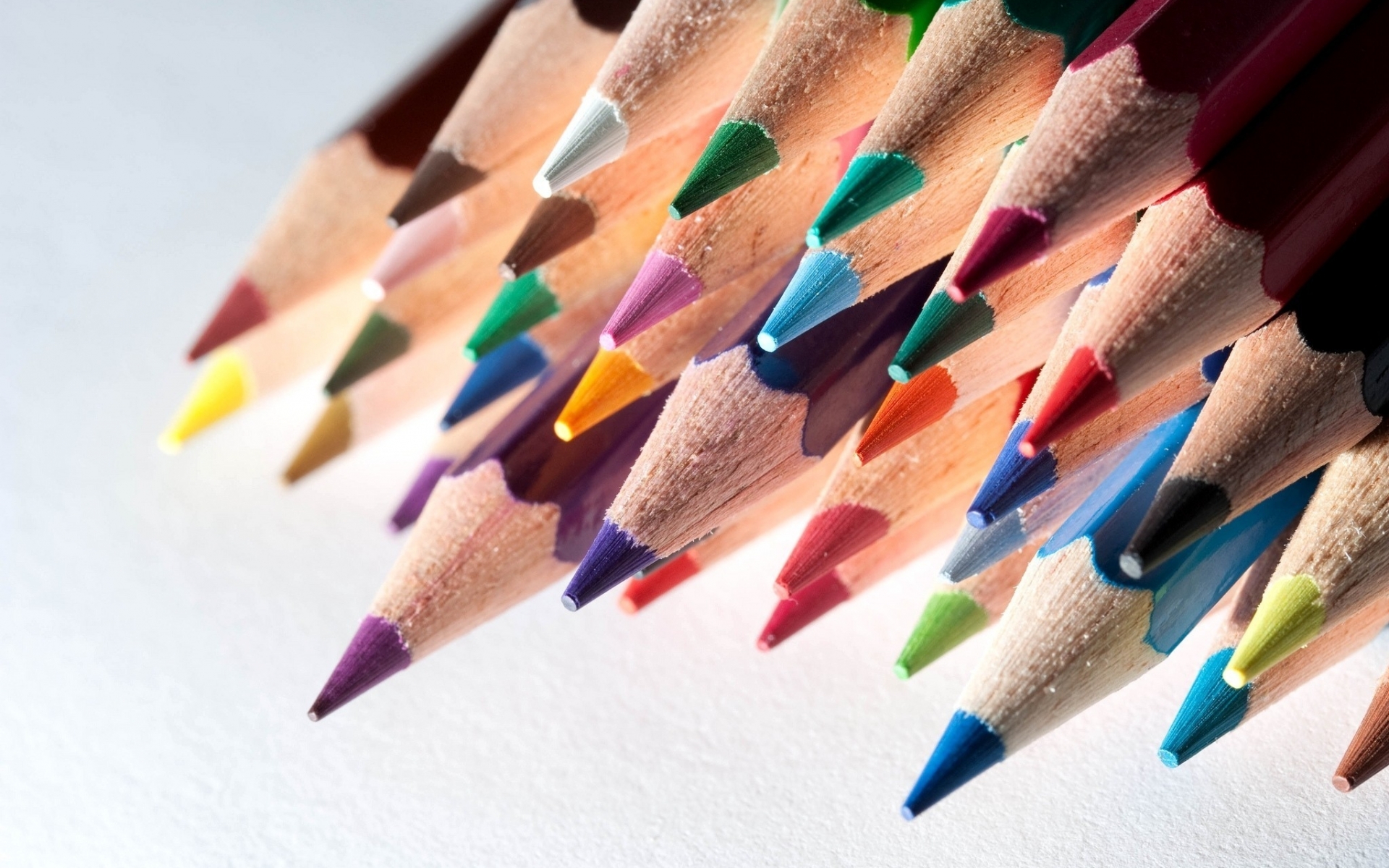 Pencil Art Colorful Wallpaper HD Background