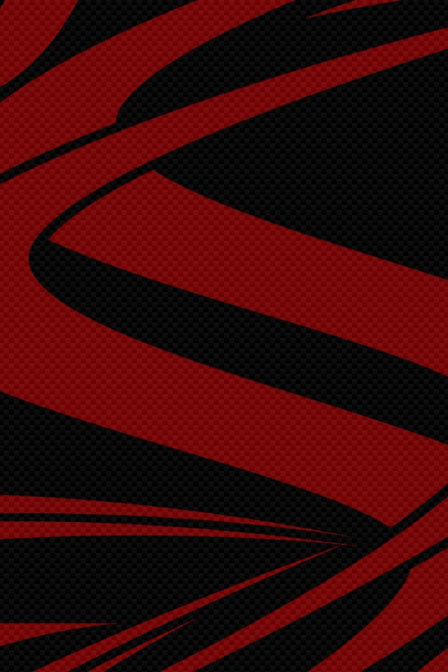 Red Black Carbon iPhone Wallpaper