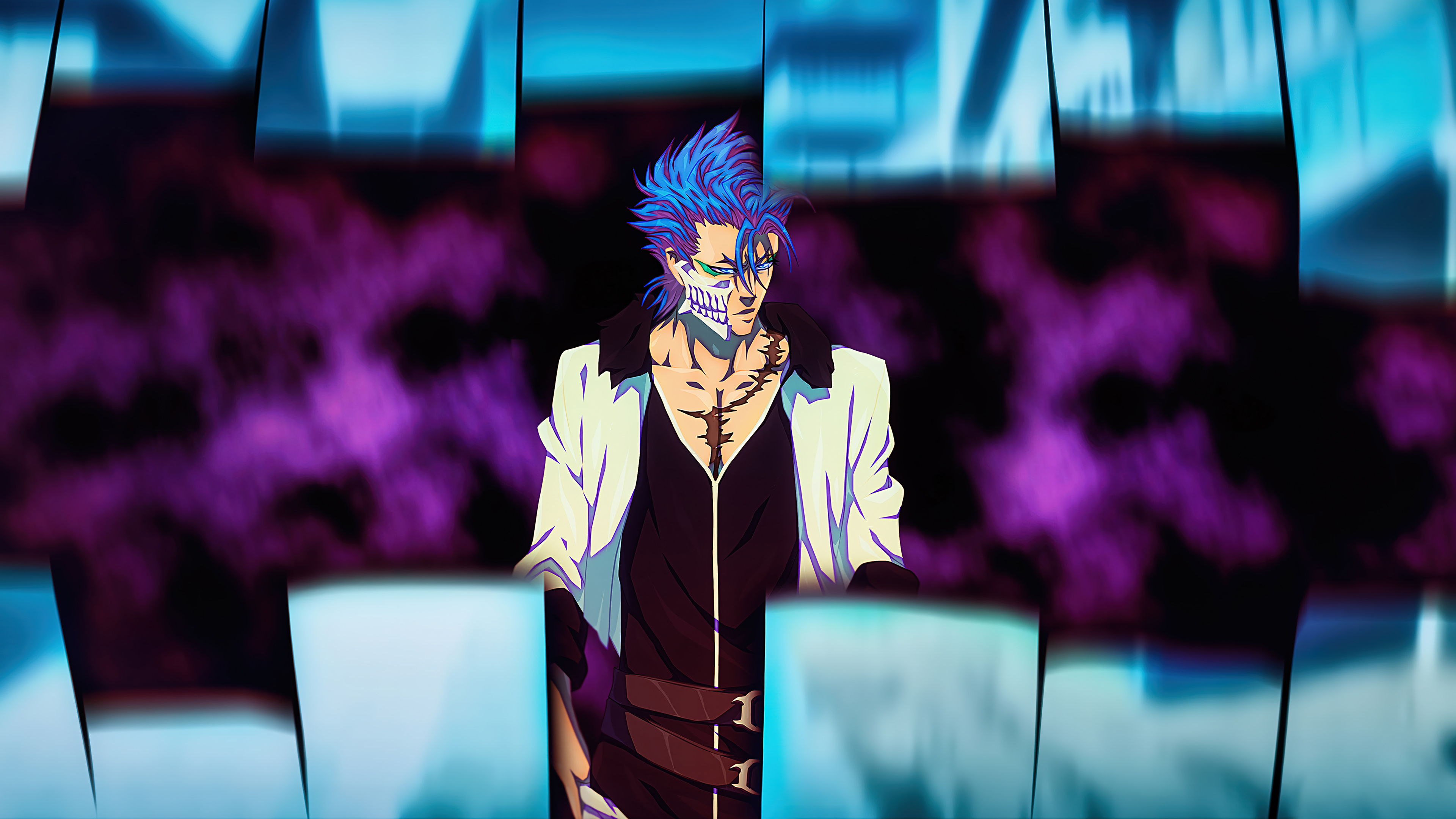 Grimmjow Bleach Year Blood 4k Wallpaper