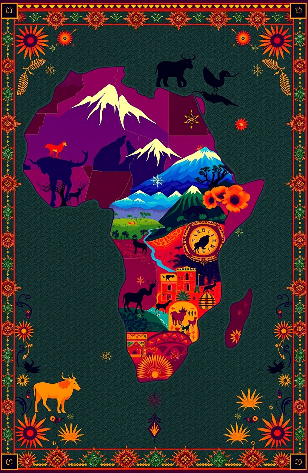 Africa Map Wallpaper