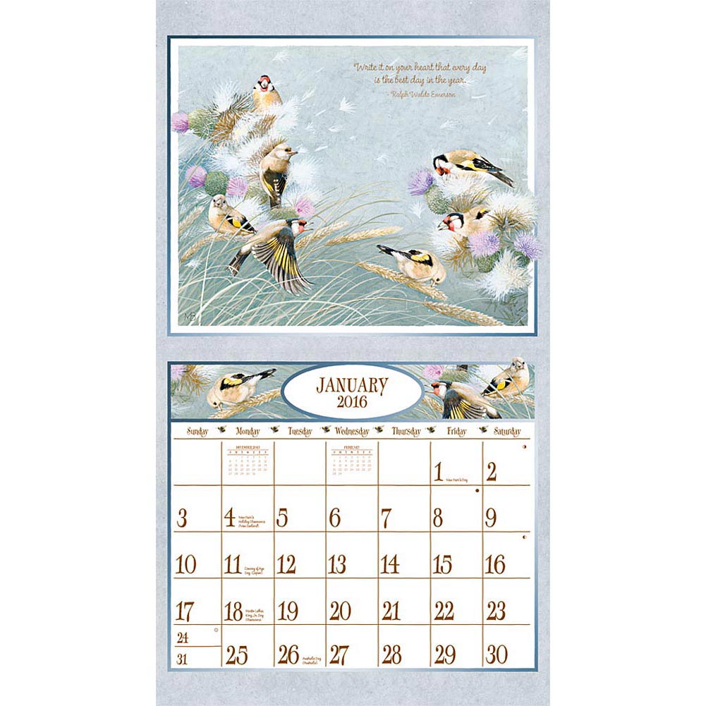 Marjolein Bastin Nature S Journal Wall Calendar