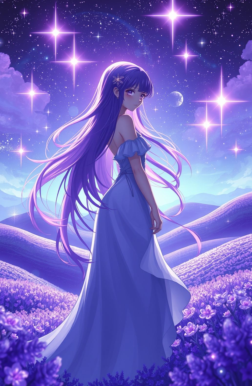 Cool Anime Purple Wallpaper