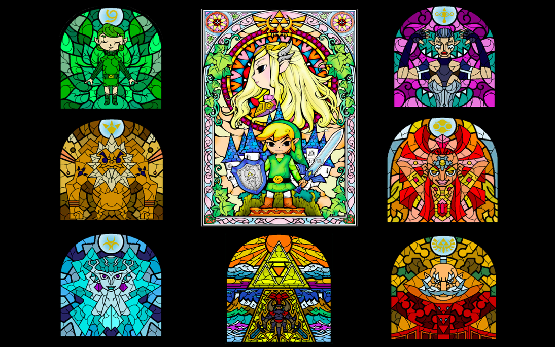 Stained Glass Sages wallpaper by xoxlabella on