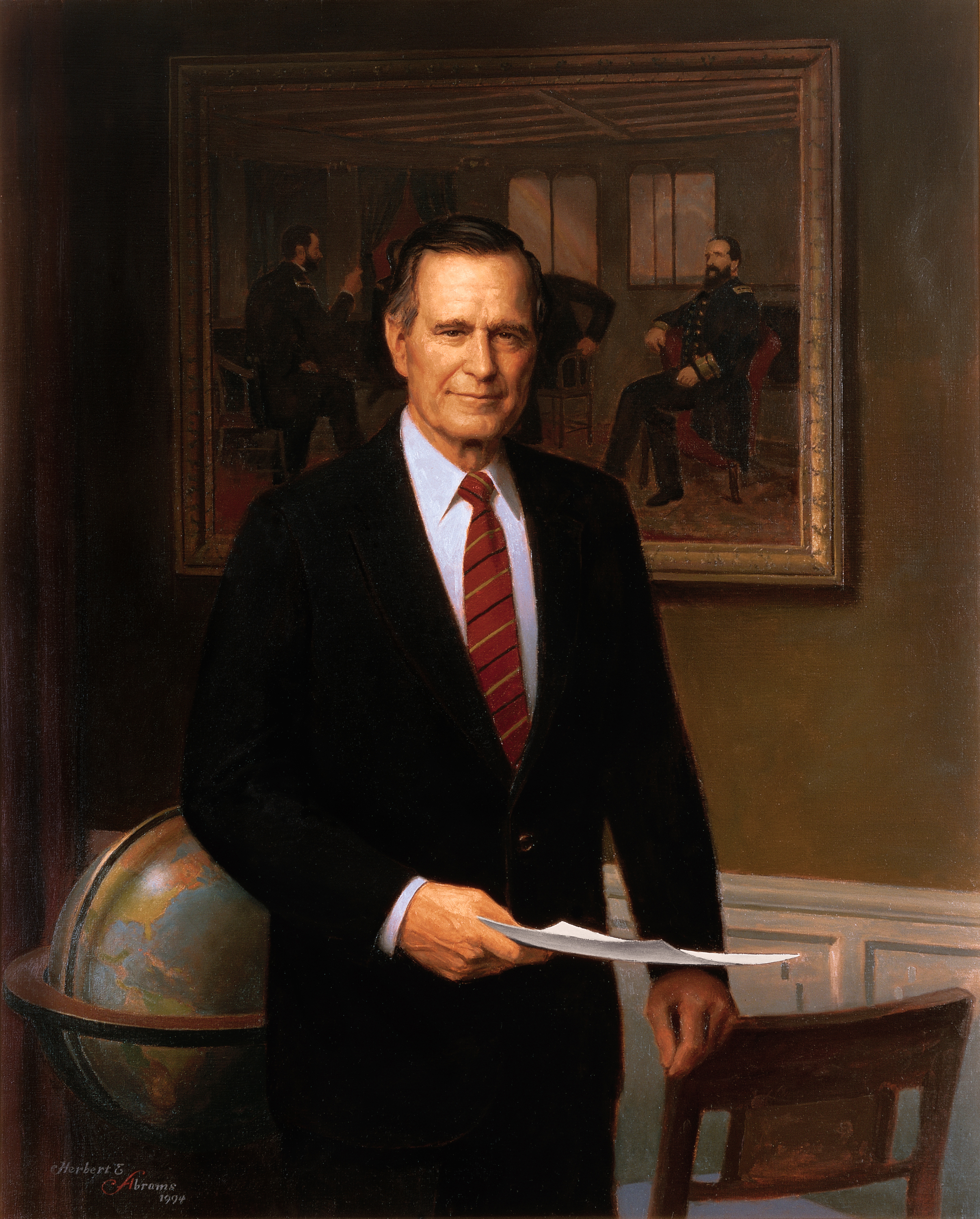 Portraits George H W Bush Mowryjournal