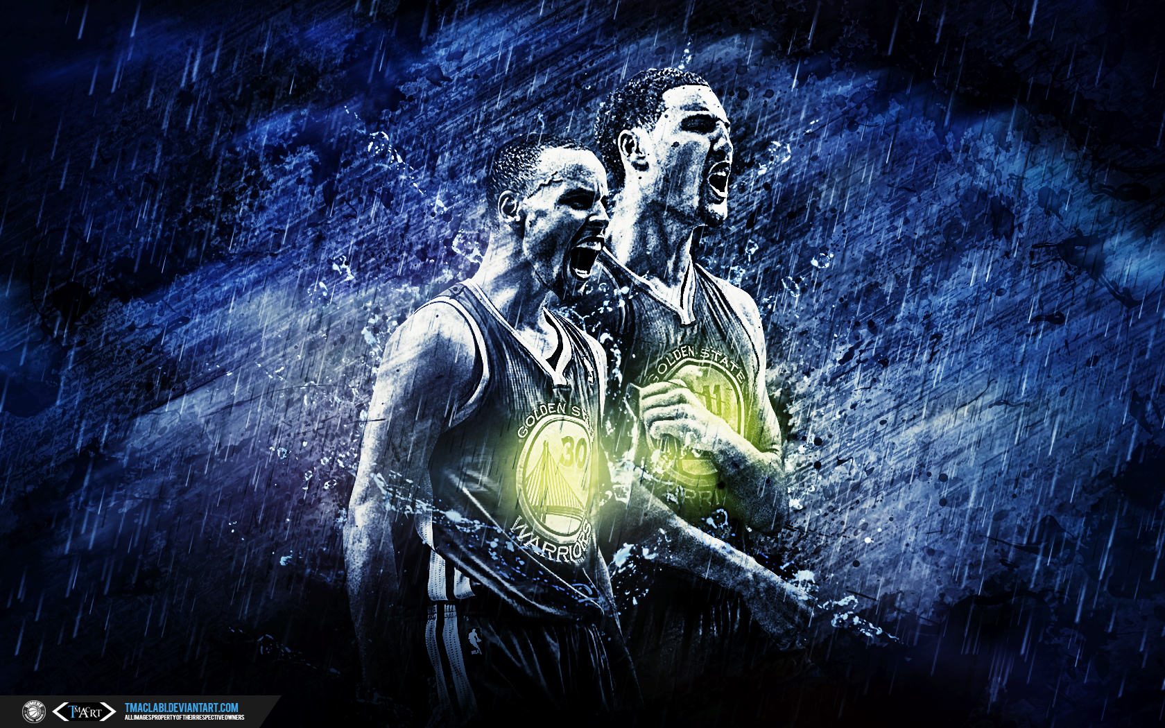 Golden State Warriors Splash Brothers Wallpaper By